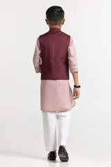 UAE -Maroon Embroidered Waist Coat KWC-PD23-009