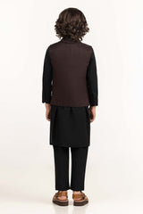 UAE-Maroon Stylized Waist Coat KWC-PD23-005