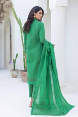 UAE -3PC Chambray Jacquard Unstitched Suit MJ-42007