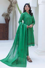 UAE -3PC Chambray Jacquard Unstitched Suit MJ-42007