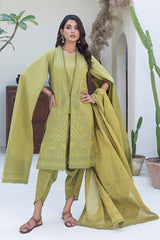 UAE -3PC Chambray Jacquard Unstitched Suit MJ-42009