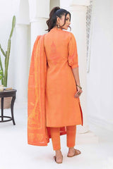 UAE -3PC Chambray Jacquard Unstitched Suit MJ-42010