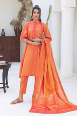 UAE -3PC Chambray Jacquard Unstitched Suit MJ-42010