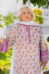 UAE -1 Piece Unstitched Printed Lawn Shirt SL-52013
