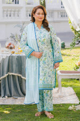 UAE -1 Piece Unstitched Printed Lawn Shirt SL-52024