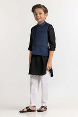 UAE-Navy Blue Styling Waist Coat KWC-PD23-015