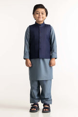 UAE-Navy Blue Styling Waist Coat KWC-PD24-003