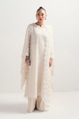 UAE -3 Piece Unstitched Schiffli Embroidered Lawn Suit with Schiffli Embroidered Chiffon Dupatta PM-52040