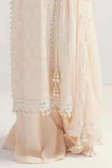 UAE -3 Piece Unstitched Schiffli Embroidered Lawn Suit with  Embroidered Chiffon Dupatta PM-52046