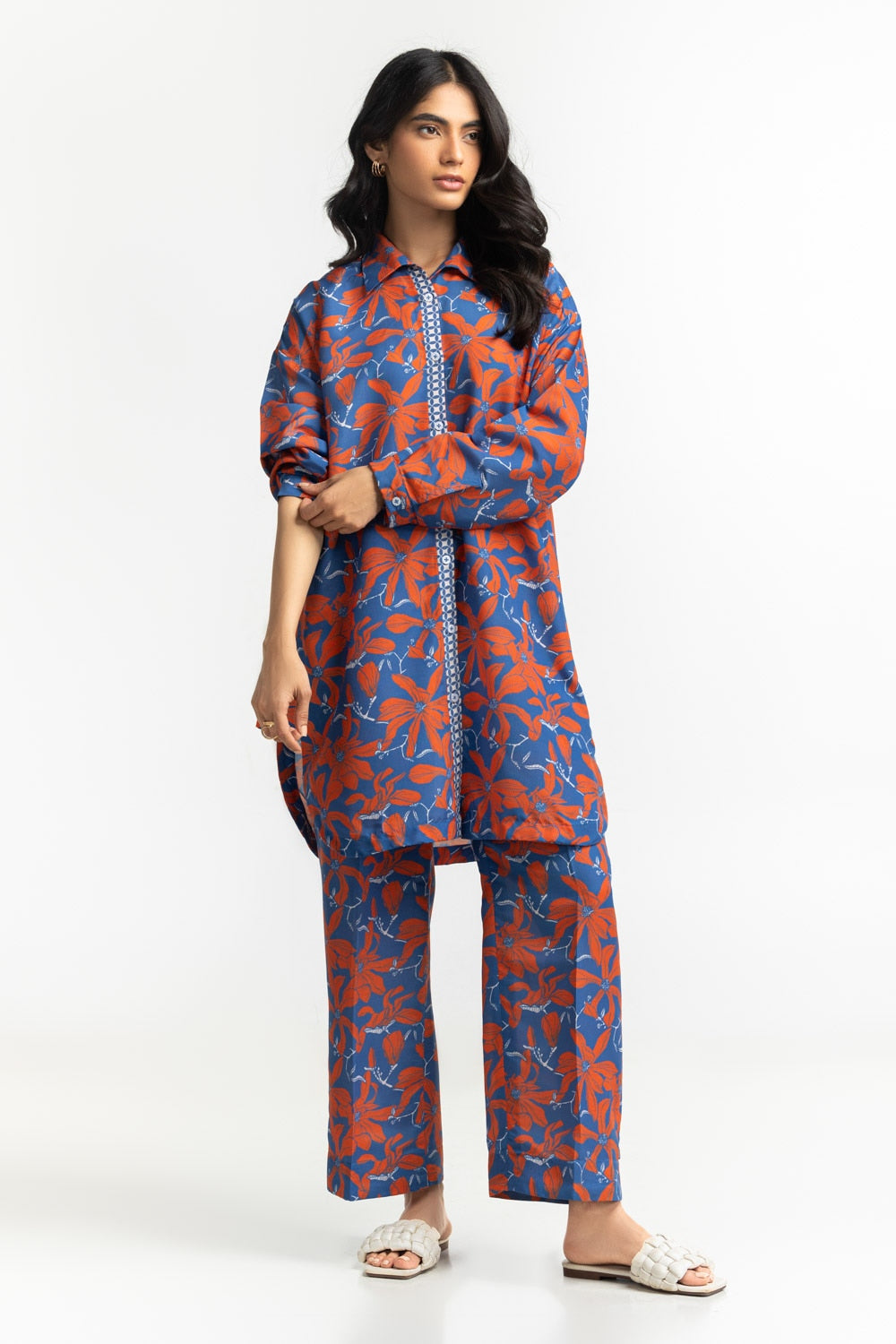 UAE-Poly Cambric Printed Co-Ord Set IPST-44509
