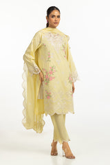 UAE-Poly Munar Embroidered Dupatta IPD-44631