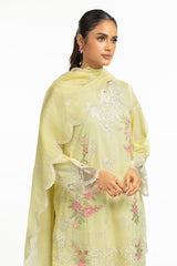 UAE-Poly Munar Embroidered Dupatta IPD-44631
