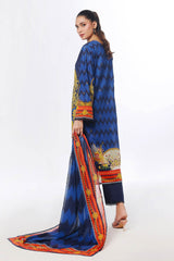 UAE-3 Piece Unstitched Printed Lawn Suit CLP-42210