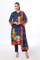 UAE-3 Piece Unstitched Printed Lawn Suit CLP-42210