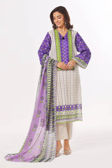 UAE -3 Piece Unstitched Printed Lawn Suit CLP-42215