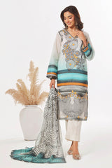 UAE -3 Piece Unstitched Printed Lawn Suit CLP-52095