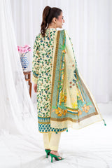 UAE-3 Piece Unstitched Printed Lawn Suit CLP-52098