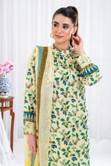 UAE-3 Piece Unstitched Printed Lawn Suit CLP-52098