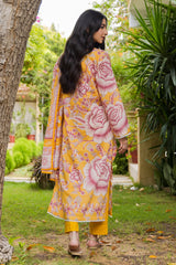UAE -3 Piece Unstitched Printed Lawn Suit CLP-52100