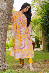 UAE -3 Piece Unstitched Printed Lawn Suit CLP-52100