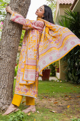 UAE -3 Piece Unstitched Printed Lawn Suit CLP-52100