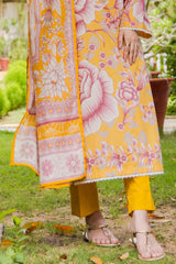 UAE -3 Piece Unstitched Printed Lawn Suit CLP-52100