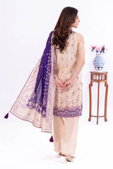 UAE -3 Piece Unstitched Printed Lawn Suit CLP-52103