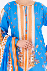 UAE -3 Piece Unstitched Printed Lawn Suit CLP-52110