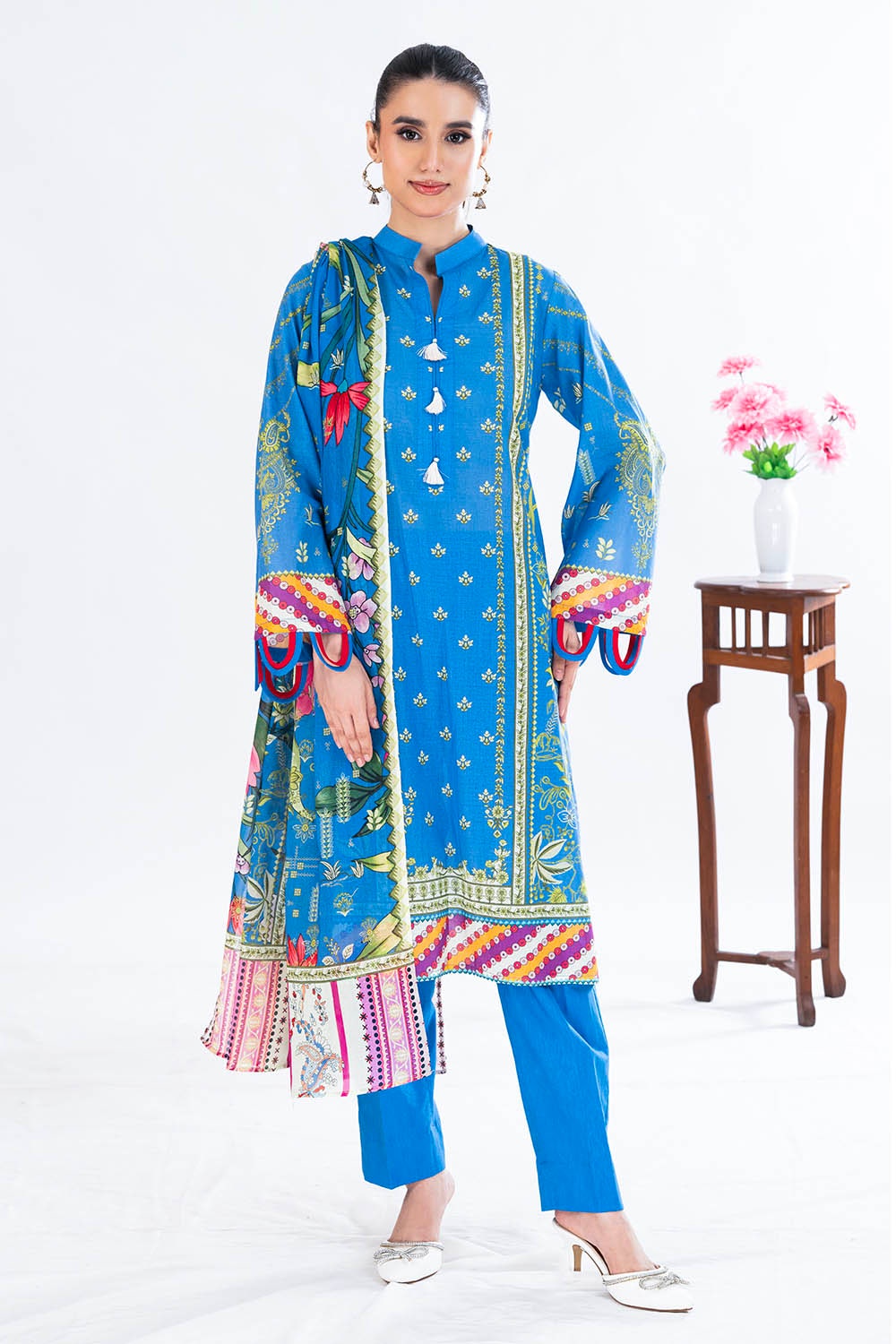 UAE -3 Piece Unstitched Printed Lawn Suit CLP-52119