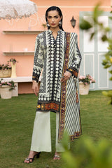 UAE -3 Piece Unstitched Printed Lawn Suit SD-52106