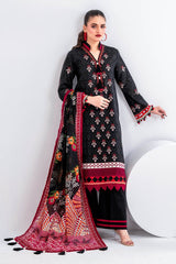 UAE-3 Piece Unstitched Printed Lawn Suit CL-62055
