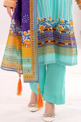 UAE -3 Piece Unstitched Printed Lawn Suit CLP-42230
