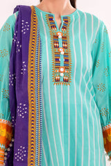UAE -3 Piece Unstitched Printed Lawn Suit CLP-42230