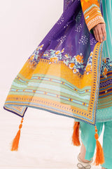 UAE -3 Piece Unstitched Printed Lawn Suit CLP-42230