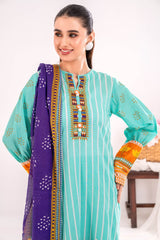 UAE -3 Piece Unstitched Printed Lawn Suit CLP-42230