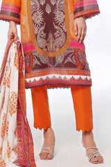 UAE -3 Piece Unstitched Printed Lawn Suit CLP-52038