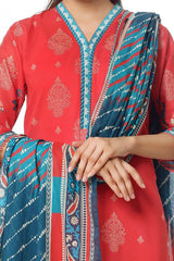 UAE -3 Piece Unstitched Printed Lawn Suit CLP-52062