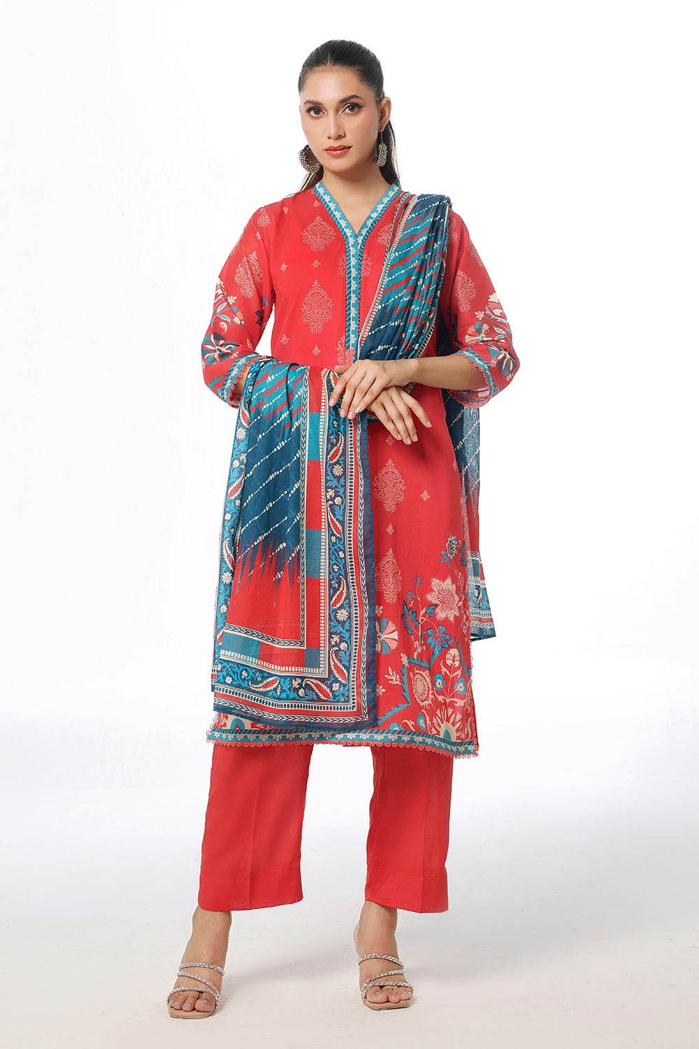 UAE -3 Piece Unstitched Printed Lawn Suit CLP-52062