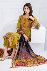 UAE -3 Piece Unstitched Printed Lawn Suit CLP-52063