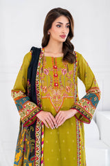 UAE -3 Piece Unstitched Printed Lawn Suit CLP-52063