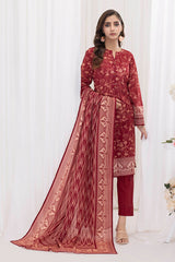 UAE -3 Piece Unstitched Printed Lawn Suit CLP-52067