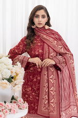 UAE -3 Piece Unstitched Printed Lawn Suit CLP-52067