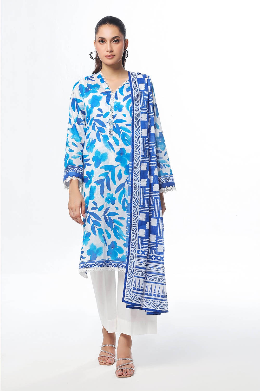UAE -3 Piece Unstitched Printed Lawn Suit CLP-52068