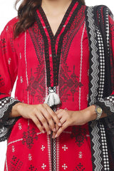 UAE -3 Piece Unstitched Printed Lawn Suit CLP-52073