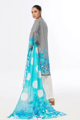 UAE -3 Piece Unstitched Printed Lawn Suit CLP-52082