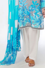 UAE -3 Piece Unstitched Printed Lawn Suit CLP-52082