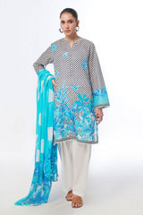 UAE -3 Piece Unstitched Printed Lawn Suit CLP-52082