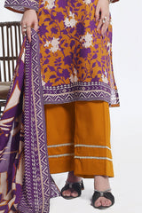 UAE -3 Piece Unstitched Printed Lawn Suit CLP-52086