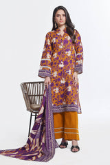 UAE -3 Piece Unstitched Printed Lawn Suit CLP-52086