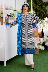 UAE -3 Piece Unstitched Printed Lawn Suit SD-52114